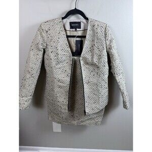 NWT Lafayette 148 Suit Skirt Tweed Jacket Old Money Designer Size 8 Petite NEW